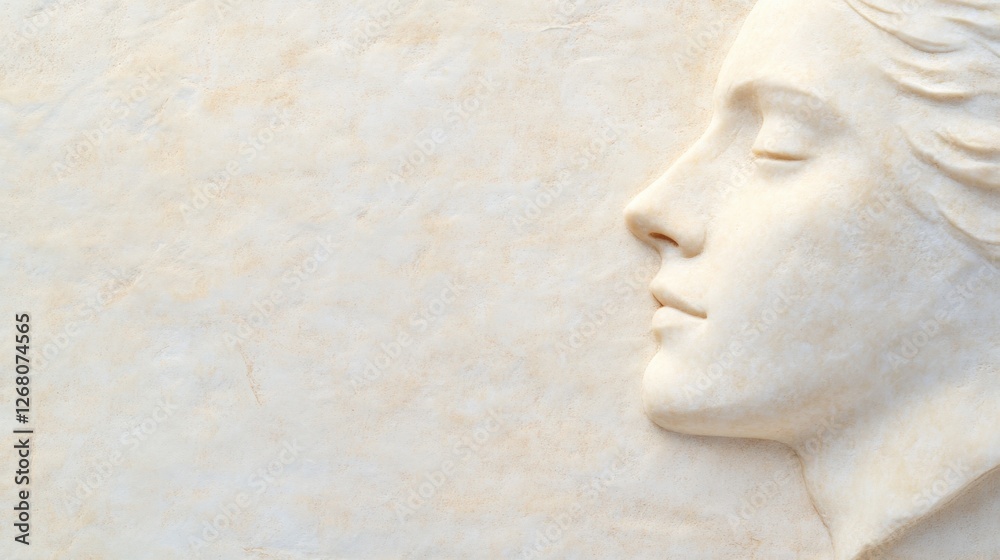 custom made wallpaper toronto digitalMarble Relief Sculpture of a Woman's Profile