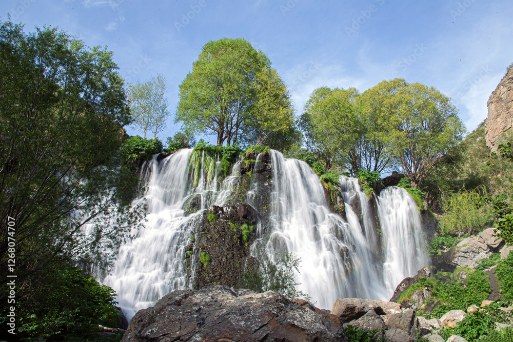 Fototapeta premium The Shaki waterfall in Armenia