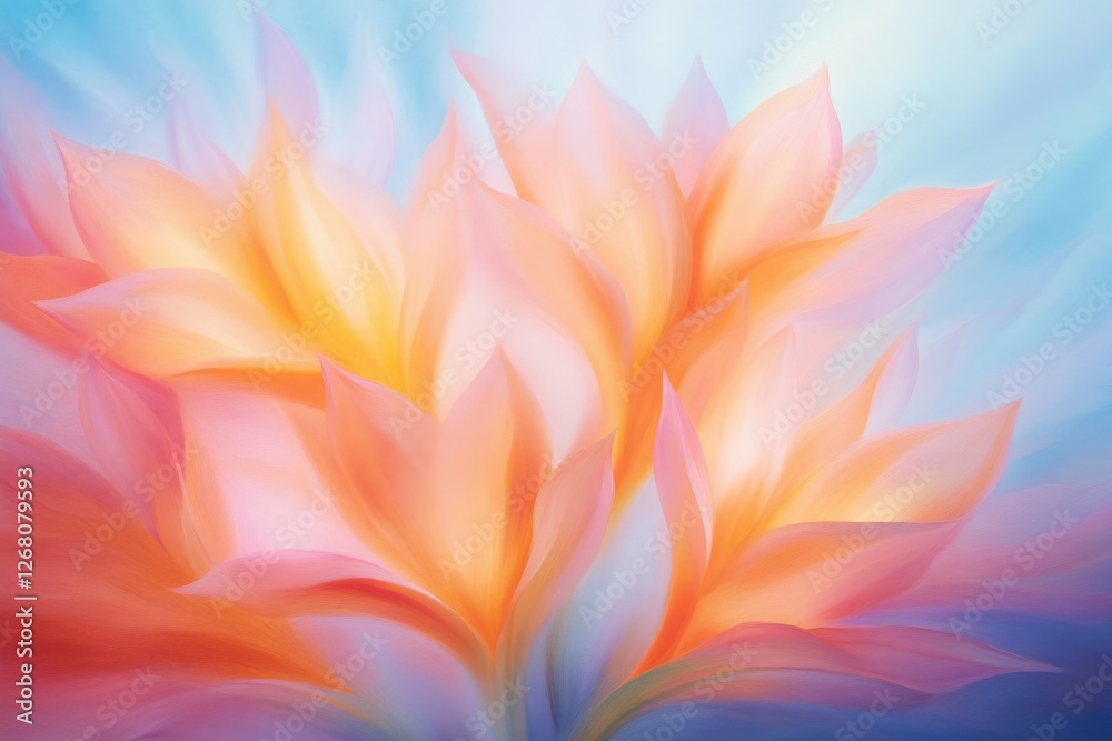 Abstract flower with soft light background
