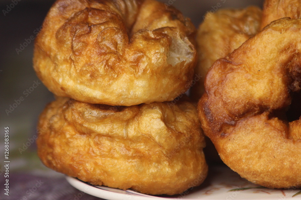 Sfenj Moroccan Donuts Close Up Sfenj Moroccan Donuts Close Up