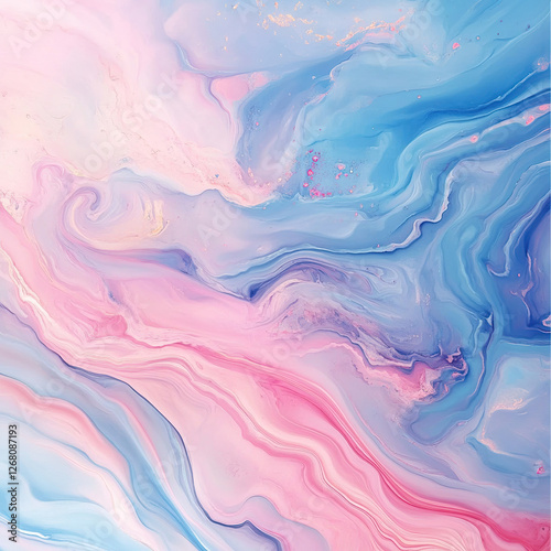 Wallpaper Mural Elegant Watercolor Flowing Texture Torontodigital.ca