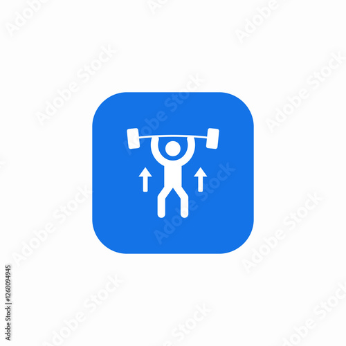 heavy weight lift icon sign vector