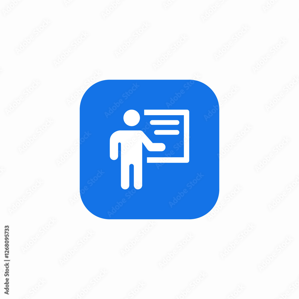 presentation text icon sign vector presentation text icon sign vector
