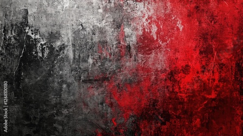 Abstract Red and Gray Grunge Texture Background