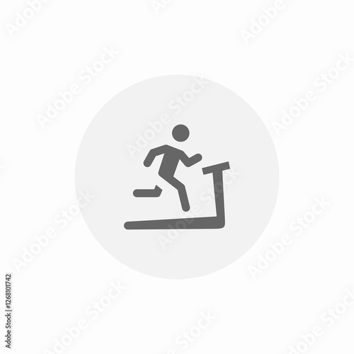 running exercise gym icon sign vector