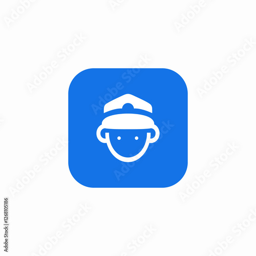 airline staff icon sign vector