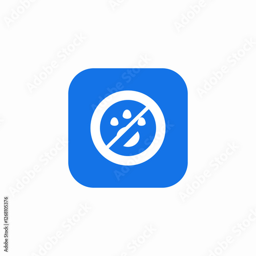 animals prohibited icon sign vector