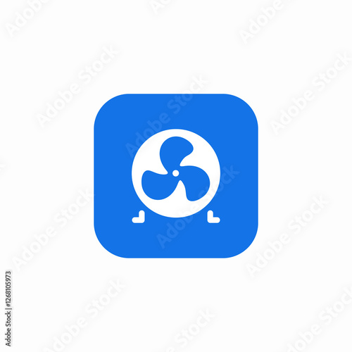 cool fan icon sign vector