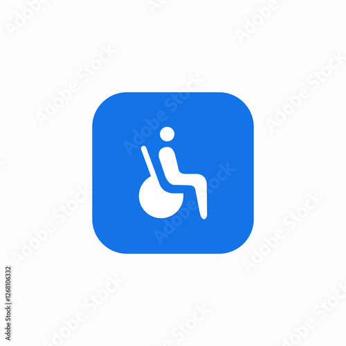 disability accessibility icon sign vector