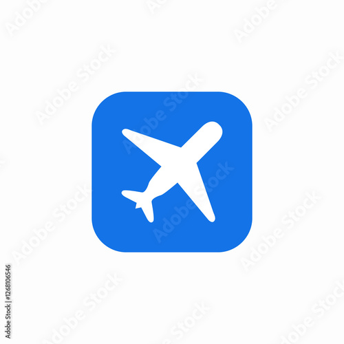 flight airport travel icon sign vector