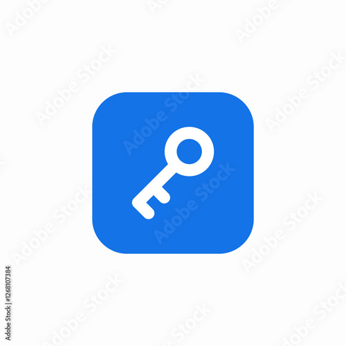 key unlock icon sign vector