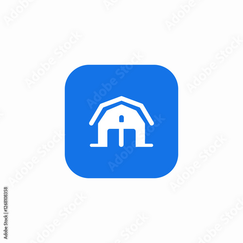 rural barn farm icon sign vector