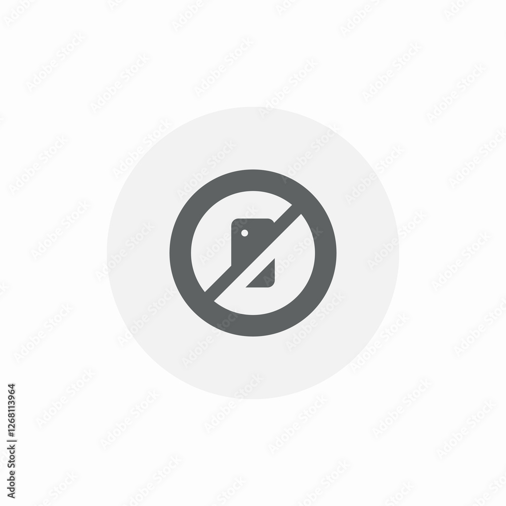 phones not allowed icon sign vector phones not allowed icon sign vector