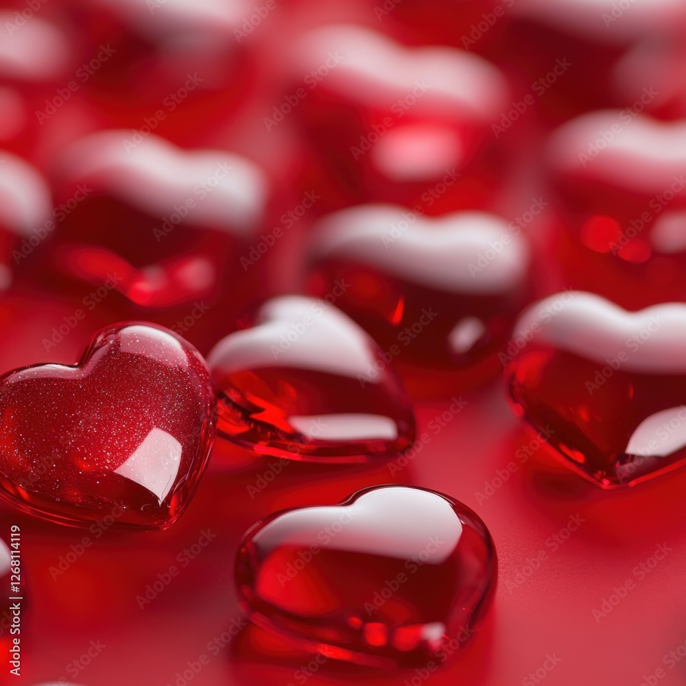 red heart gems for Valentine's day red heart gems for Valentine's day