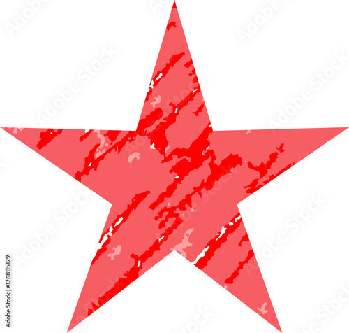 a set of five-pointed stars in red and yellow in gradient fill on a white background