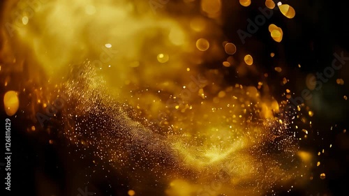 Abstract gold background, glamour bokeh, Background for the design, luxury background.