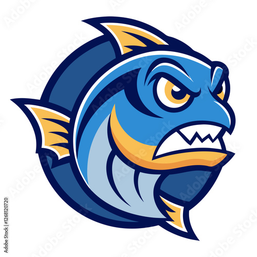 Oscar Fish Vector Illustration – Cartoon, Clipart & Line Art Design on White Background, Oscar fish vector clipart in cartoon, line art, and illustration style on a white background.