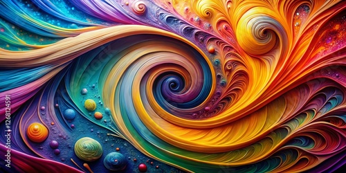 Wallpaper Mural Abstract Macro Photography: Vibrant Mindfulness & Emotional Harmony Torontodigital.ca