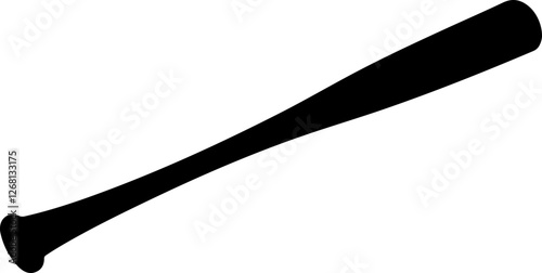 Silhouette of a Baseball Bat