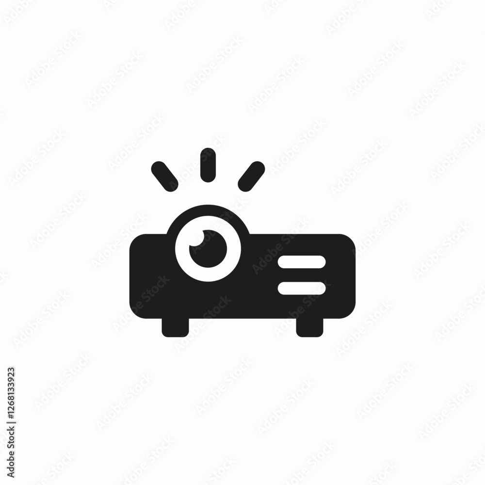 projector device icon sign vector projector device icon sign vector