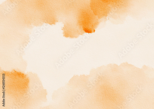 Soft orange watercolor background with gentle texture and subtle variations in color shades