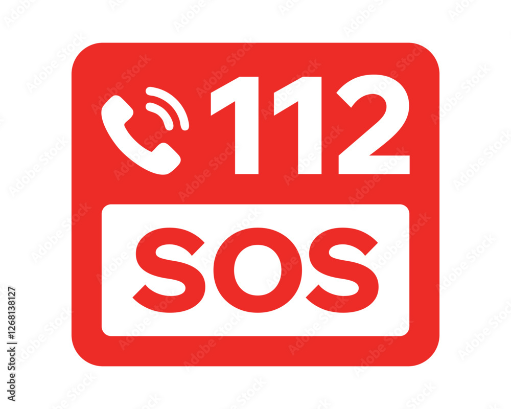 Emergency SOS Sign for Urgent Assistance High Quality Vectorial Image Emergency SOS Sign for Urgent Assistance High Quality Vectorial Image