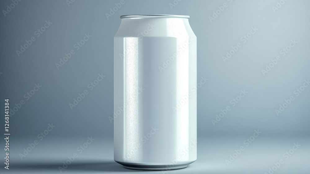 Aluminum Can with Water Condensation in Studio Background for Mockup Aluminum Can with Water Condensation in Studio Background for Mockup