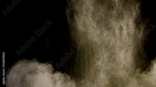 Realistic dust overlay PNG black background. Dust VFX Video Element.