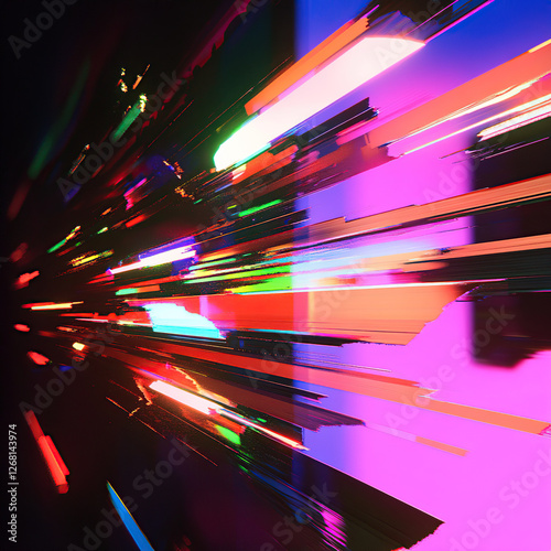 Prism Light Refraction in Cracked Surface