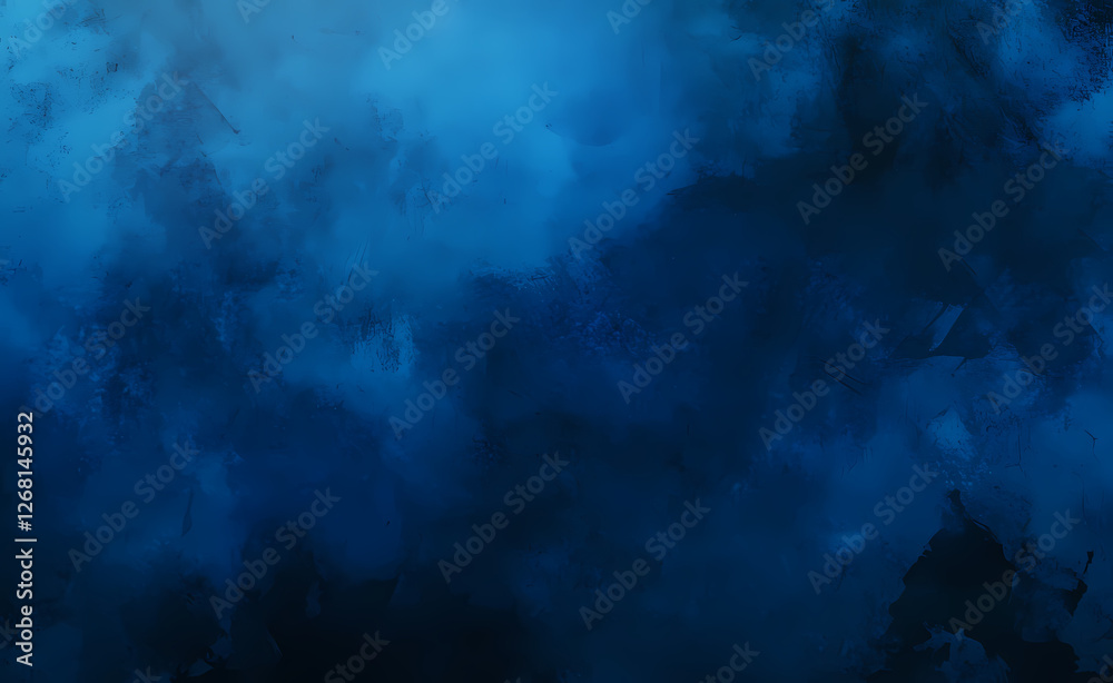 Fototapeta premium Abstract blue background with a grunge texture, featuring navy blue, dark blue, and sky-blue colors