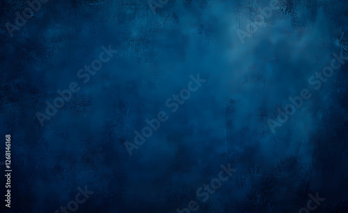 Abstract blue background with a grunge texture, featuring navy blue, dark blue, and sky-blue colors