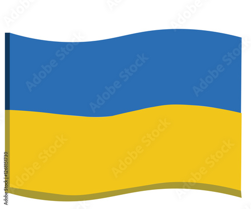 Stand With Ukraine Flag Illustration Patriotism Solidarity Symbol Icon