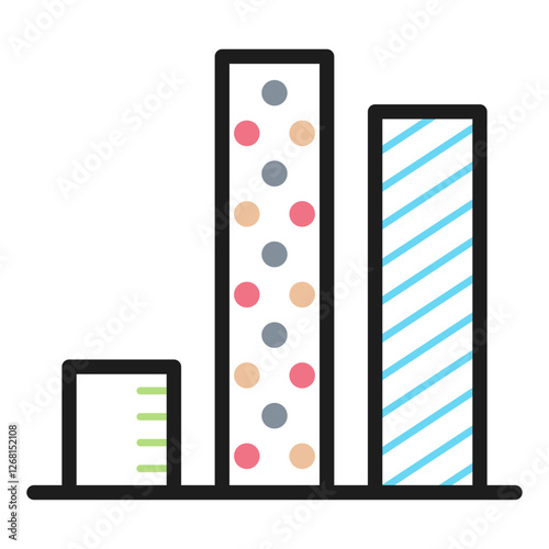 Bar graph icon. Icon about mathematics