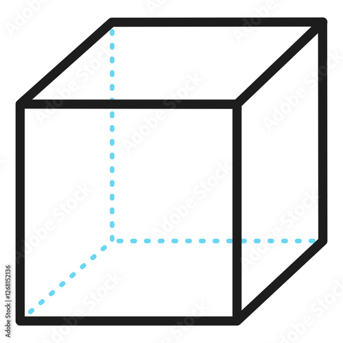 Cube icon. Icon about mathematics