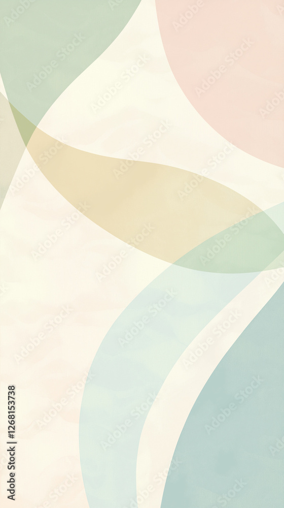 Vertical background with pale shapes and copy space
