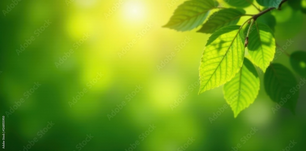 Vibrant green bokeh, sunlit leaves, summer glow, ecology, backdrop, texture Vibrant green bokeh, sunlit leaves, summer glow, ecology, backdrop, texture