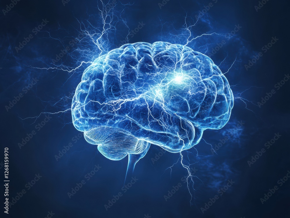 Exploration of brain activity with electric pulses in a dark background Exploration of brain activity with electric pulses in a dark background