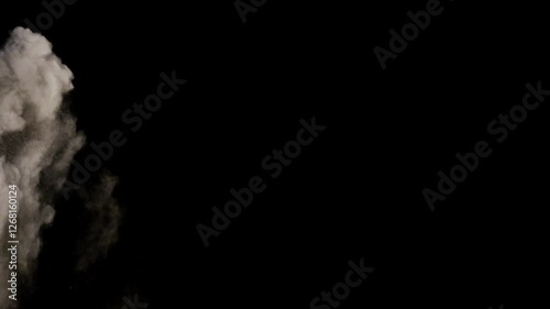 Realistic dust overlay PNG black background. Dust VFX Video Element.