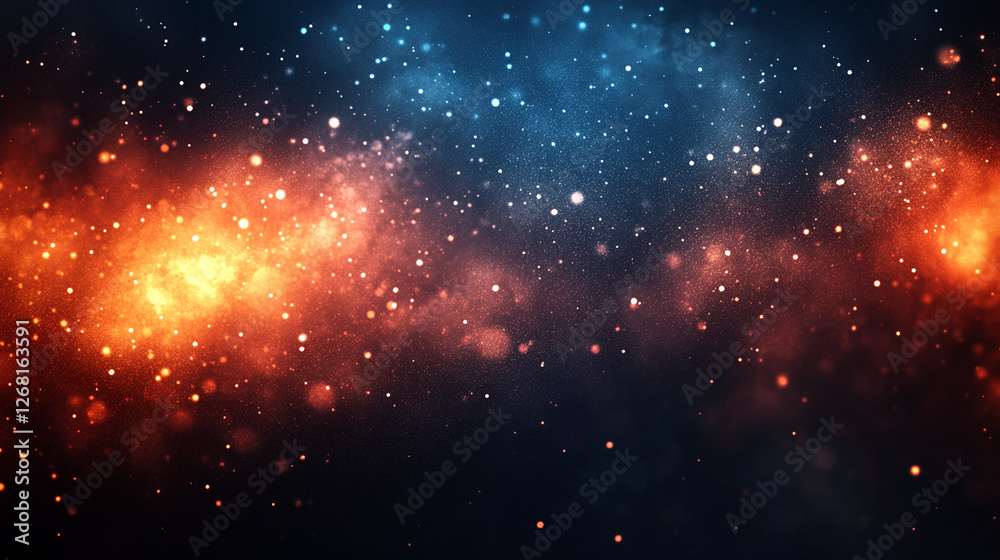 A vibrant blue and orange space with a hole in the center symbolizes balance between sky and sun, calm and energy. A modern blurred army in the background adds depth, contrast, and motion A vibrant blue and orange space with a hole in the center symbolizes balance between sky and sun, calm and energy. A modern blurred army in the background adds depth, contrast, and motion
