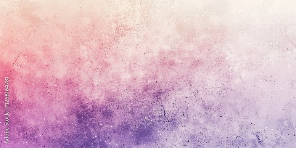 Obraz premium A soft, transparent gradient overlay with light purple and pink hues, combined with grainy textures and glowing dust particles, giving the image an artistic and vintage f
