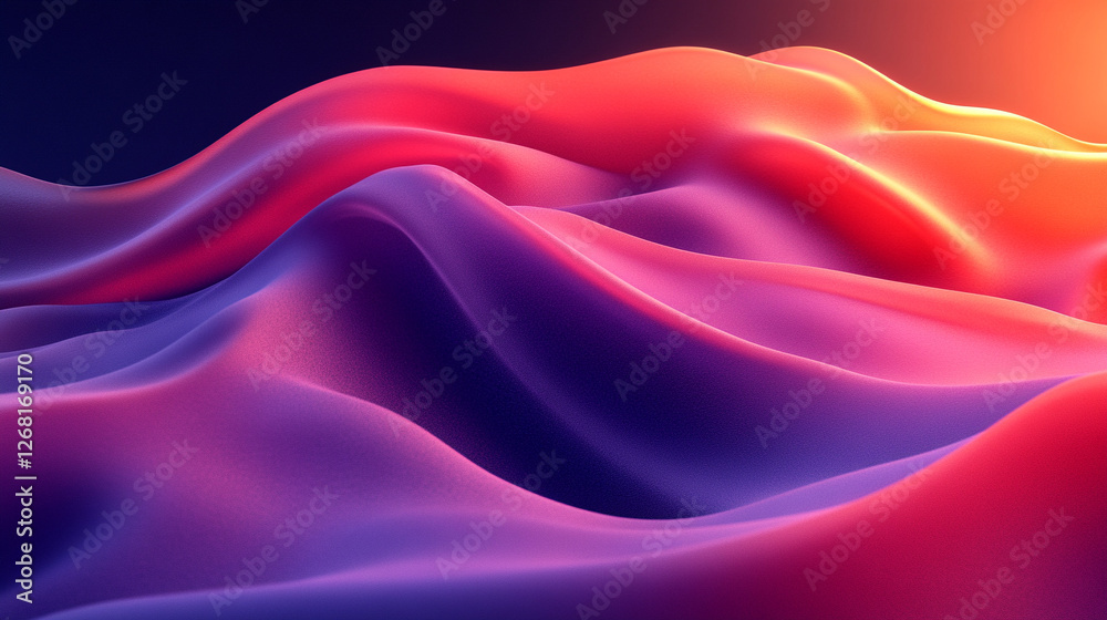 Fototapeta premium An abstract digital artwork featuring flowing geometric shapes, dynamic lines, and contrasting shades against a black background, symbolizing modernity, transformation, and complexity.