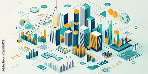 Infographic illustrating key market trends and their impact on the economy, featuring clear visual representation in an educational format.
