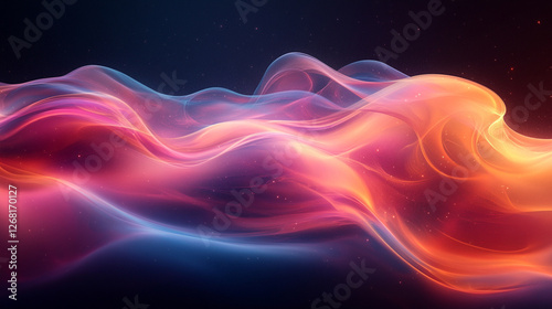 An abstract digital artwork featuring flowing geometric shapes, dynamic lines, and contrasting shades against a black background, symbolizing modernity, transformation, and complexity.

