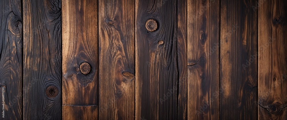 close-up view of the wood, emphasizing its texture and grain patterns. The wood appears aged, with a rich, dark brown color and visible knots and imperfections that add character. close-up view of the wood, emphasizing its texture and grain patterns. The wood appears aged, with a rich, dark brown color and visible knots and imperfections that add character.