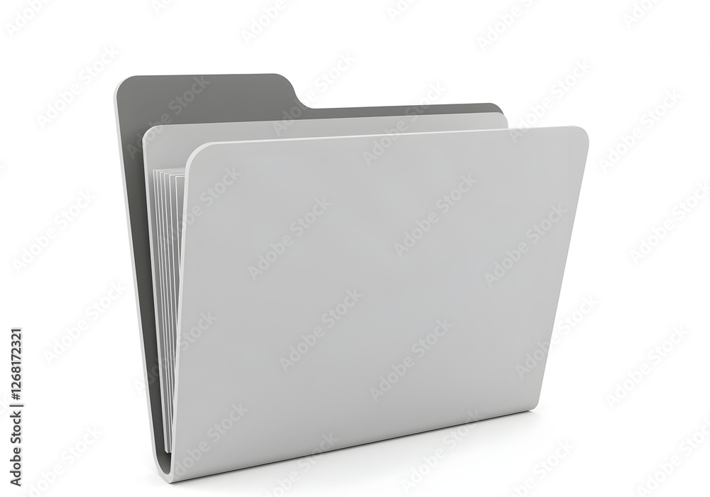 3D blank Icon folder computer file isolated on a white background, wireframe rendering, technical illustration create with ai 3D blank Icon folder computer file isolated on a white background, wireframe rendering, technical illustration create with ai