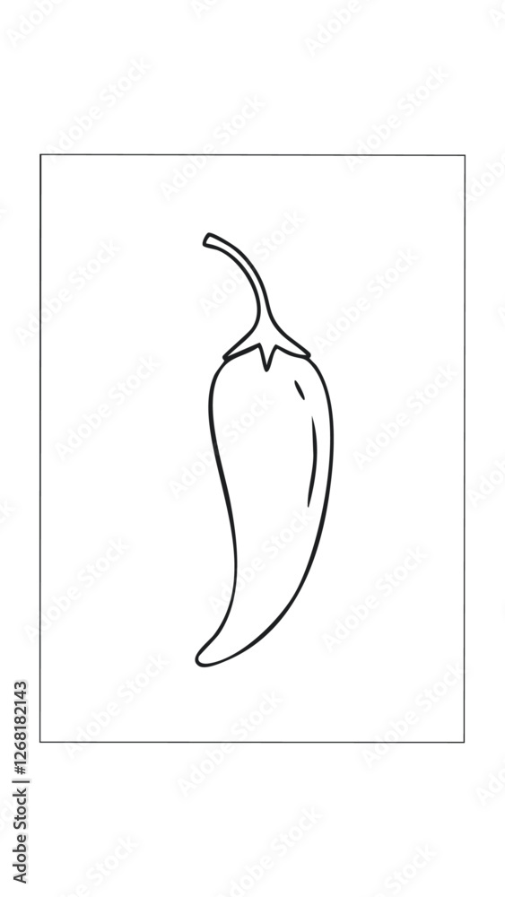 Chili Chilli Vegetable Vegan Food Meal Healthy Coloring Kid Book Page in Black and White. Monochrome and Colored Samples
Chili Chilli Vegetable Vegan Food Meal Healthy Coloring Kid Book Page in Black and White. Monochrome and Colored Samples