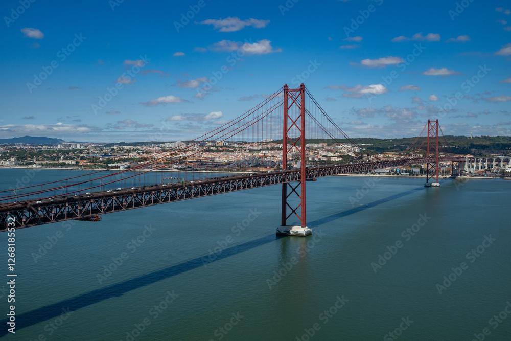 Fototapeta premium 25 de Abril Bridge - Lisbon, Portugal