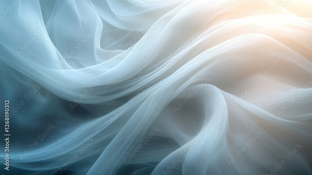Closeup of delicate white silk strands with an ethereal texture, symbolizing purity, softness, and grace. The blurred background emphasizes the serene, tranquil beauty of the natural fabric.
Closeup of delicate white silk strands with an ethereal texture, symbolizing purity, softness, and grace. The blurred background emphasizes the serene, tranquil beauty of the natural fabric.