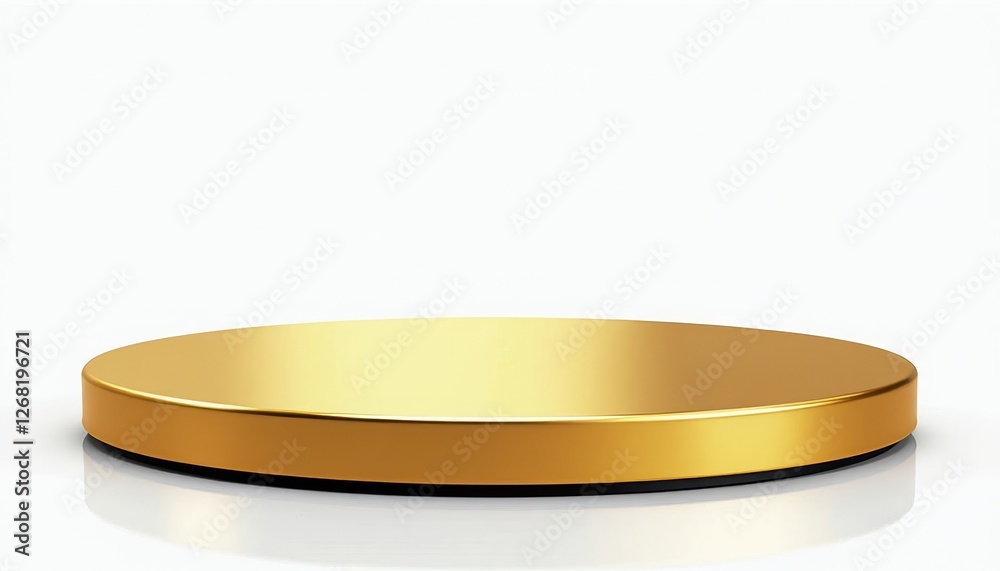 Golden coin isolated on a pristine white background with a striking black border and glossy finish. A gold coin on a white background. Golden coin isolated on a pristine white background with a striking black border and glossy finish. A gold coin on a white background.