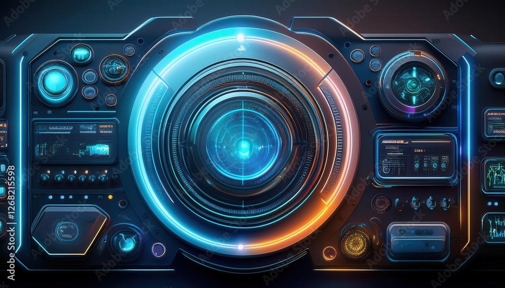 Firefly Dark Mode Futuristic UI Elements with Subtle Neon Highlights Firefly Dark Mode Futuristic UI Elements with Subtle Neon Highlights